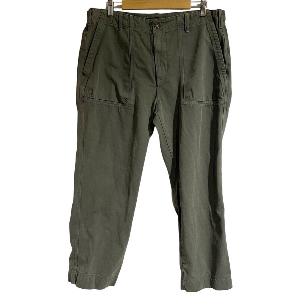 Save Khaki United Pants Women 36 Green‎ Straight